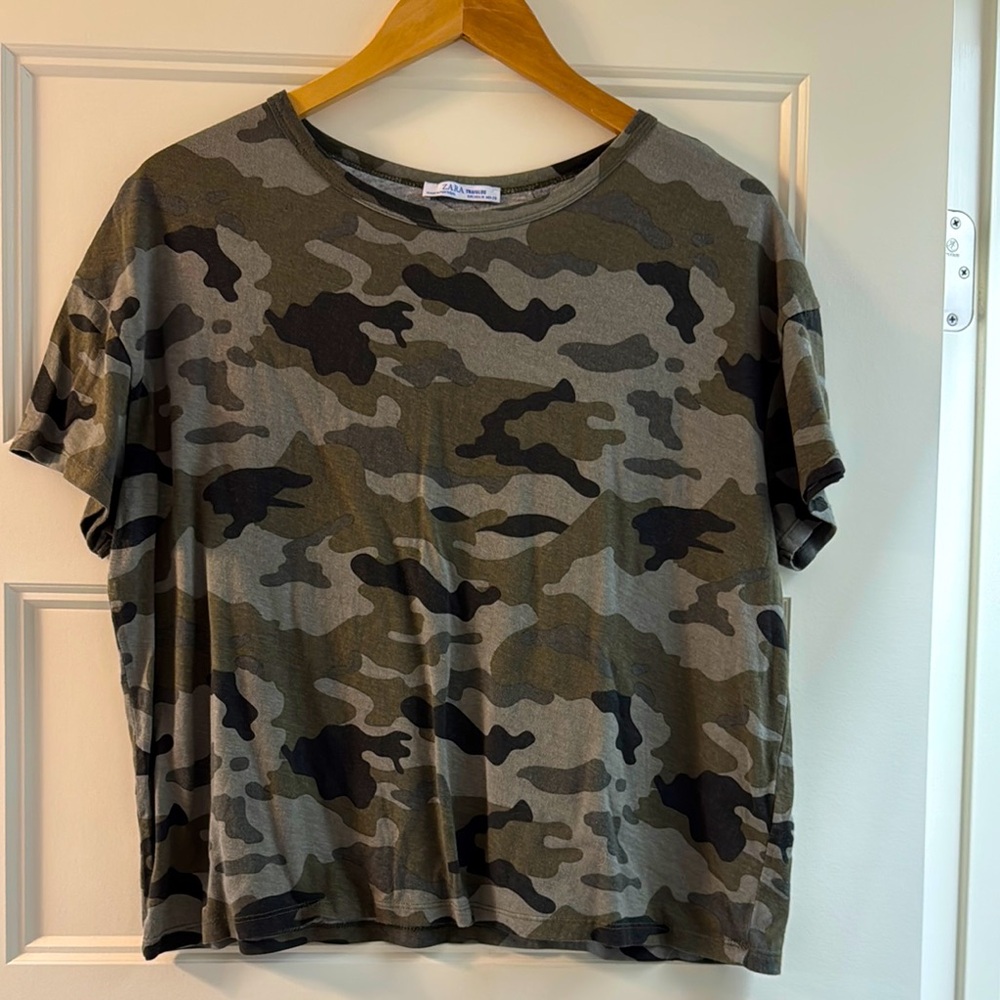 Zara Camouflage Tee, medium